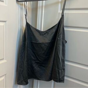 SKIMS Gunmetal grey Silk Camisole Size 4X